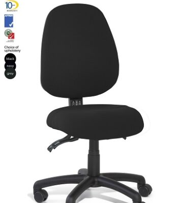 gregory high back small seat black