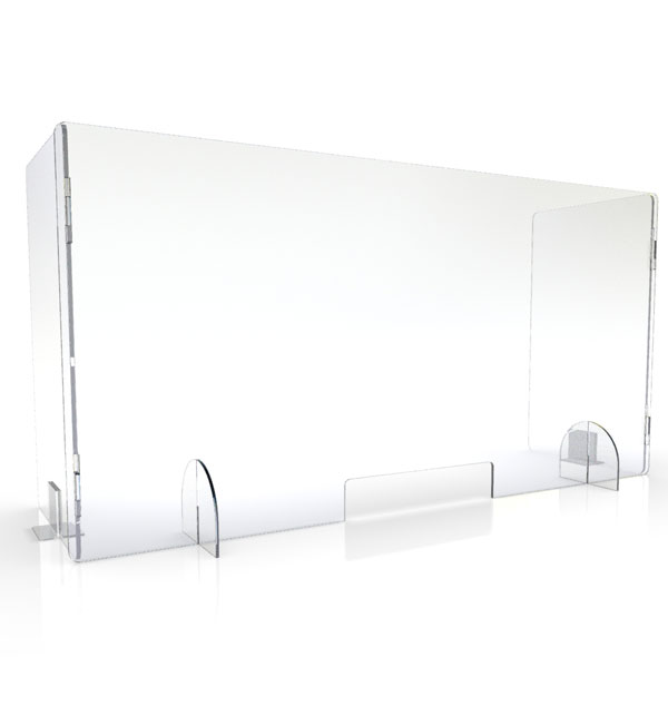 plexa freestanding screen front side panel