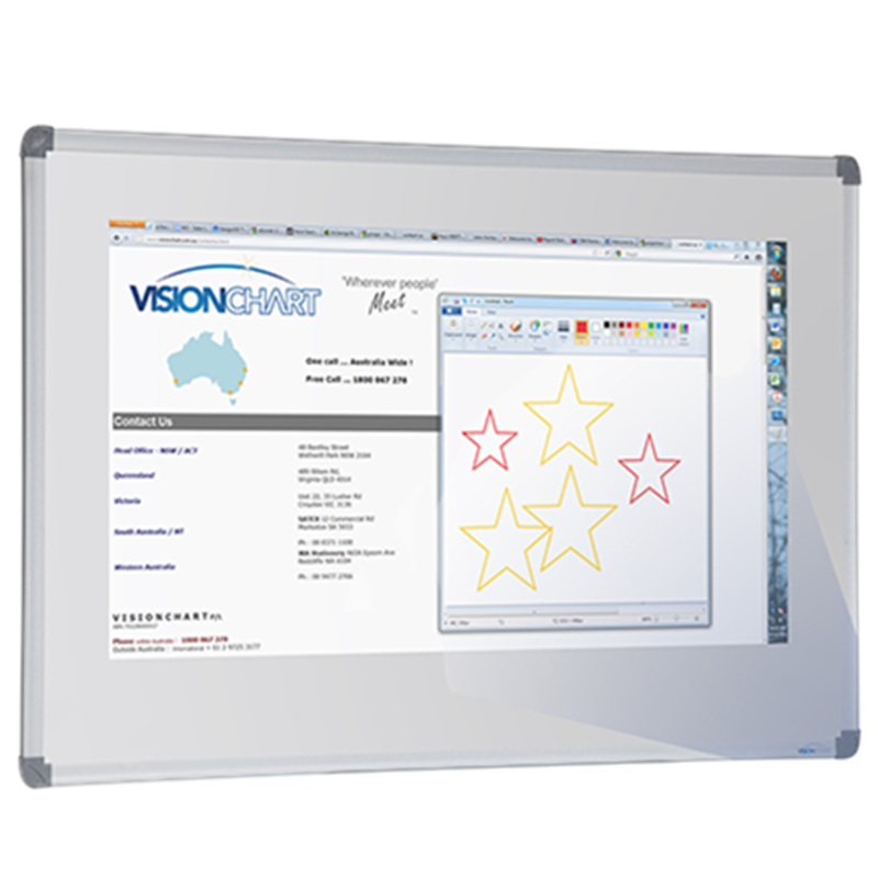 projection porcelain whiteboard standard frame etch 1