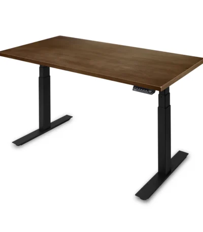 UpDown Pro Espresso Ash Desk Black Frame